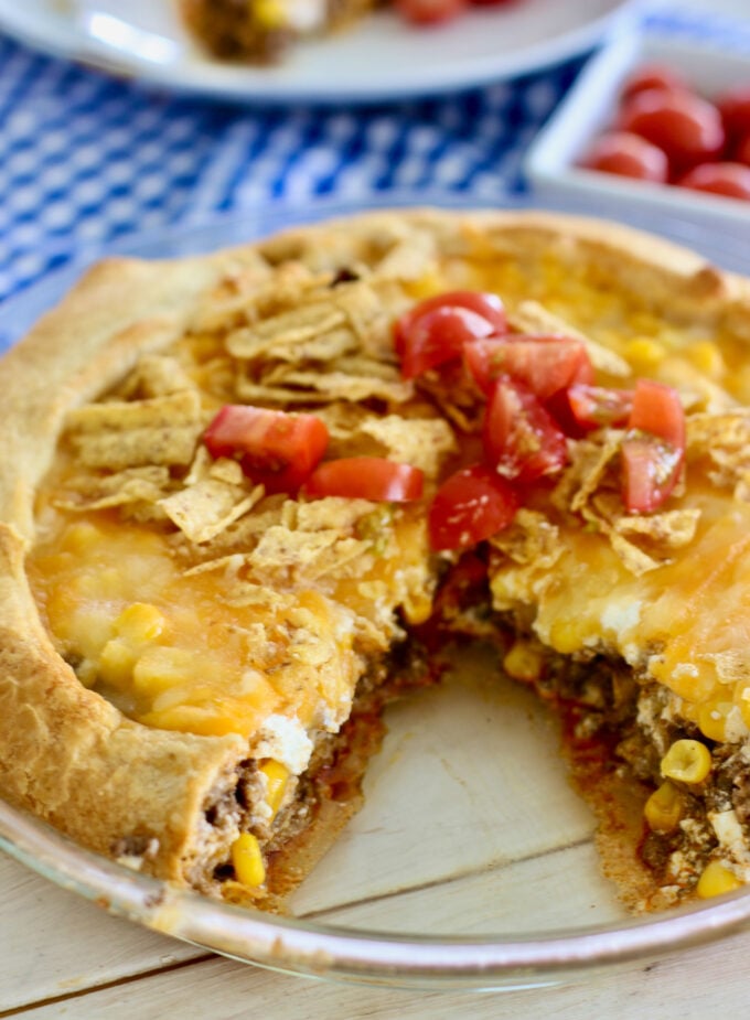 Taco Pie ready to serve