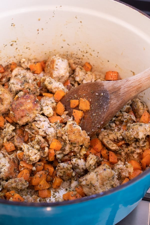carrots meatballs and onions for Italian wedding soup