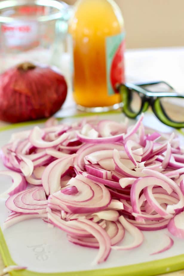 slice your onions thinly