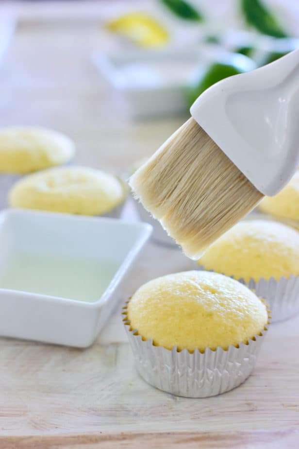brush tequila onto cooled cupcake before frosting