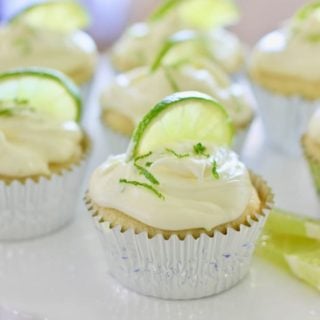 Margarita Cupcakes in silver liners