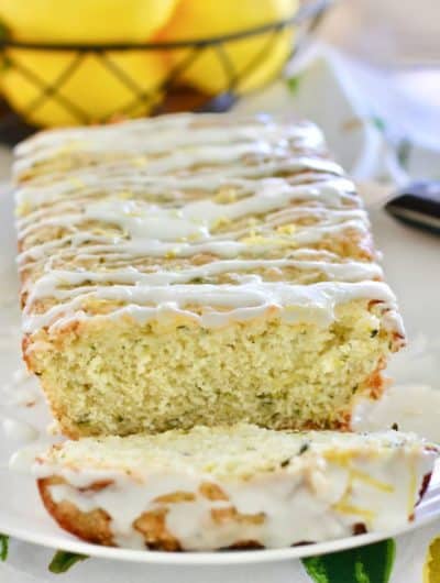 Lemon Zucchini Bread ready to eat