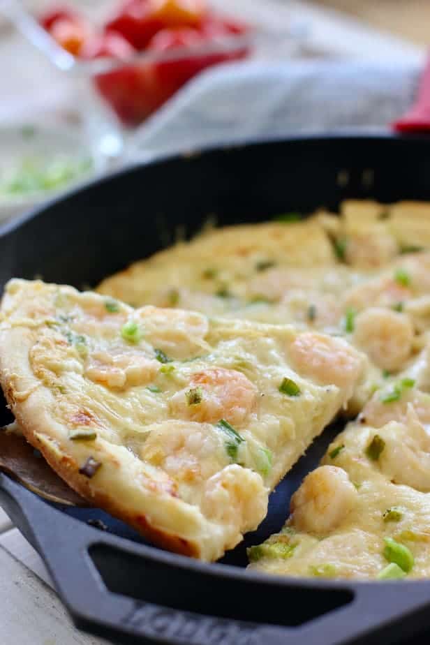 Shrimp Alfredo Pizza-image