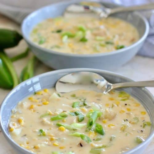 20 Minute Chicken and Corn Chowder - Laughing Spatula