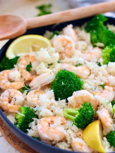 Shrimp and Rice ready to serve