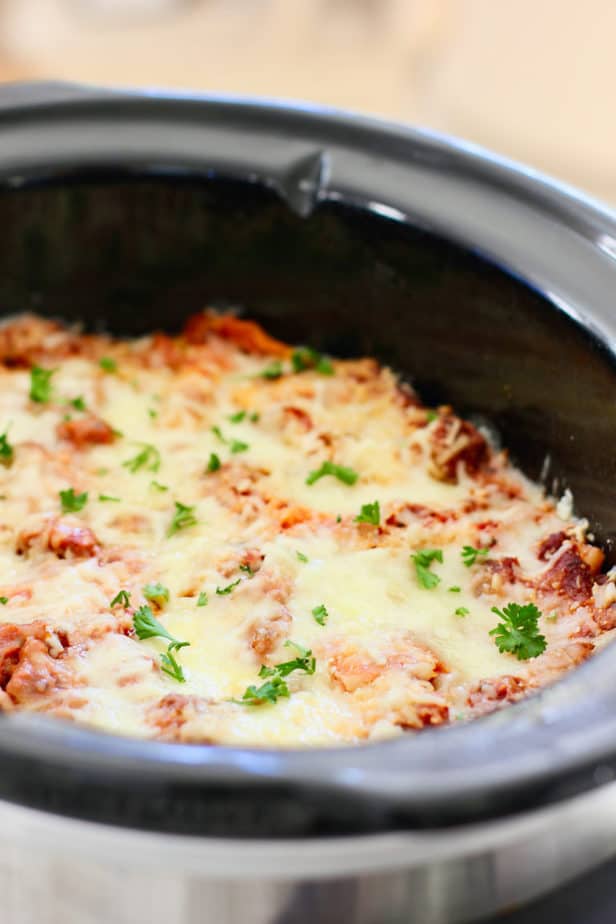 Best Slow Cooker Lasagna Recipe - Laughing Spatula