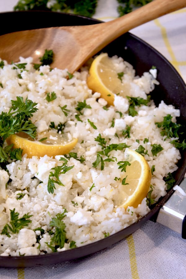 Greek Rice with Lemon and Feta | Laughing Spatula