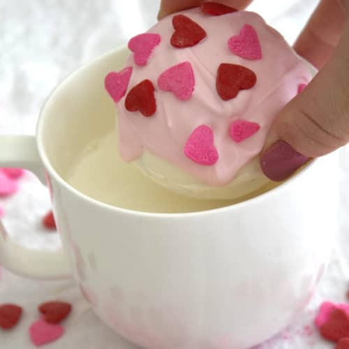 How to make Strawberry Pink Hot Chocolate for Valentine's Day