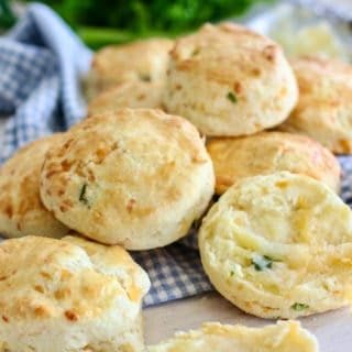 pile of biscuits on a platter