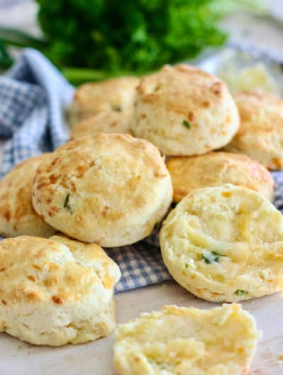 pile of biscuits on a platter