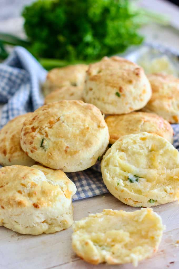 pile of biscuits on a platter