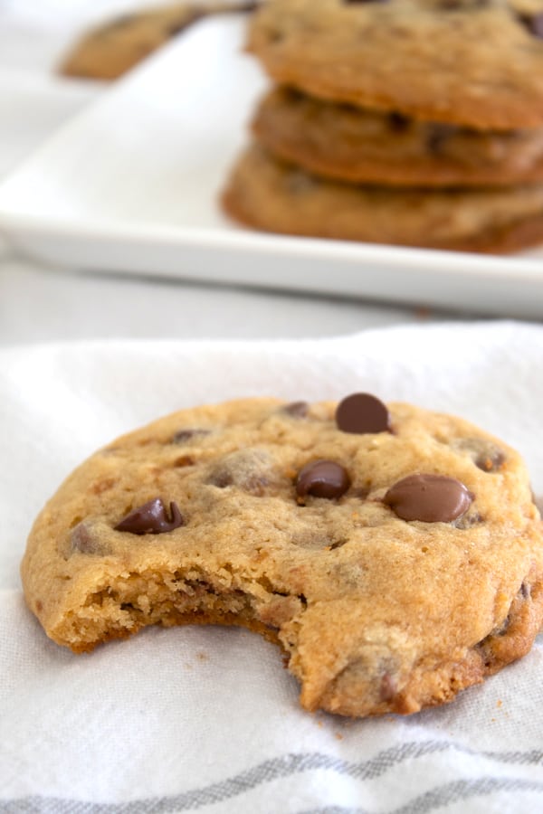 mrs fields style cookies with a bite out of it