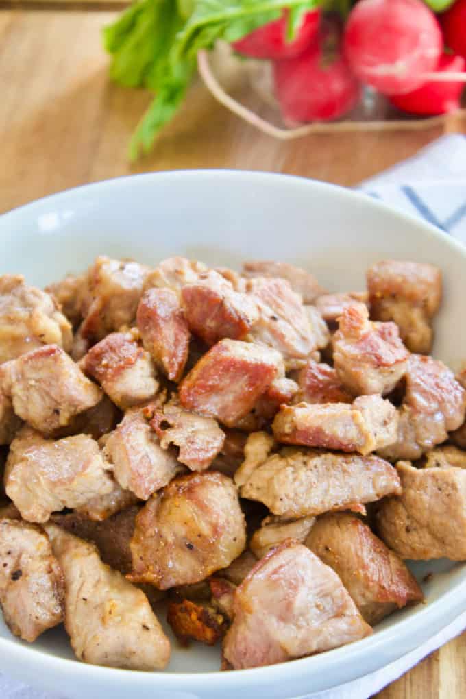 seared pork spare ribs