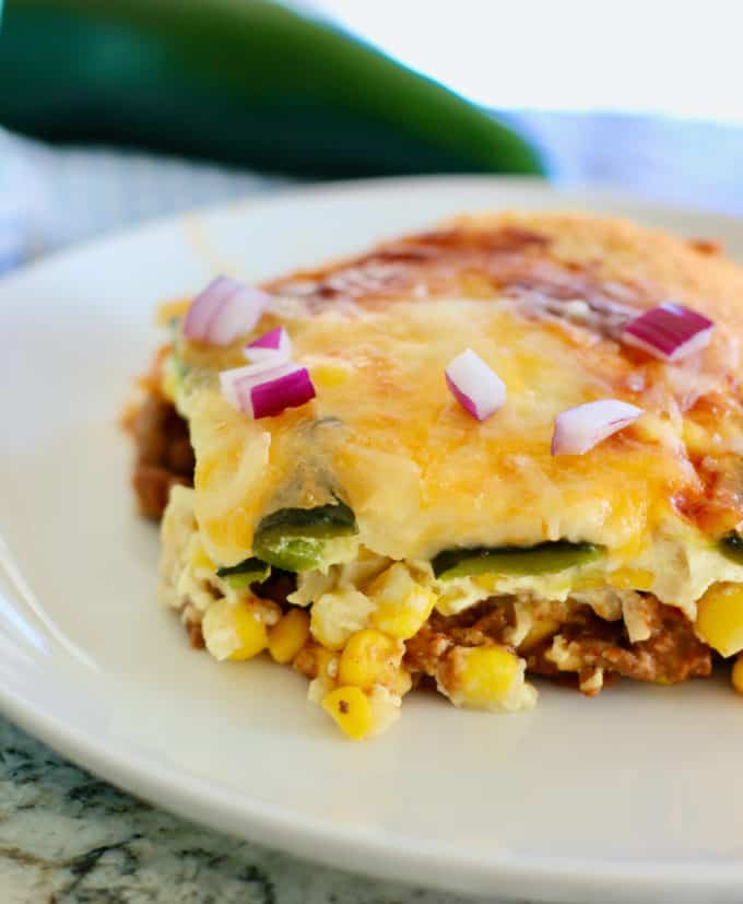 Chile Rellenos Casserole - Laughing Spatula