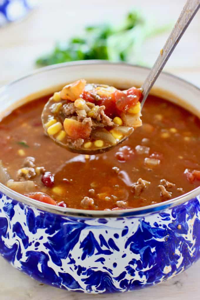 Quick + Easy Taco Soup with Ranch Dressing (Dump & Go)