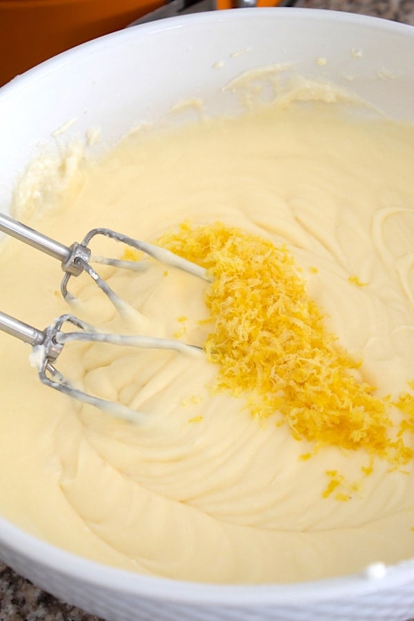 adding lemon zest to batter