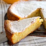 slice of lemon ricotta cake