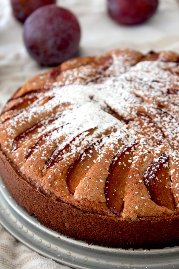 Upside Down Plum Cake - The Café Sucre Farine