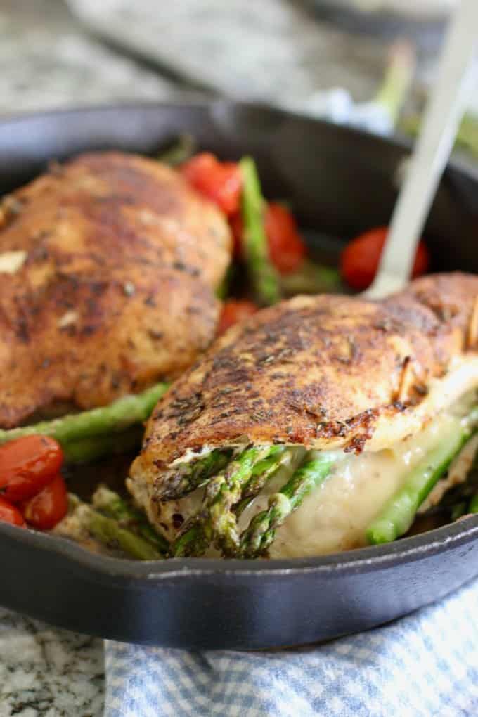 cooked stuffed chicken breasts