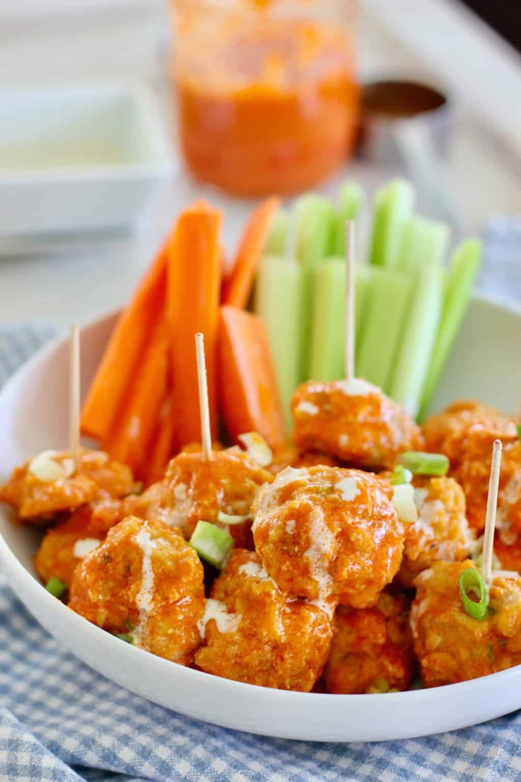 Buffalo Chicken Meatballs Laughing Spatula