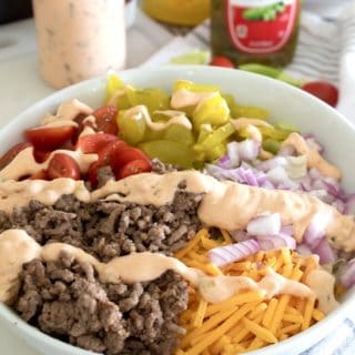 cheeseburger salad hero picture