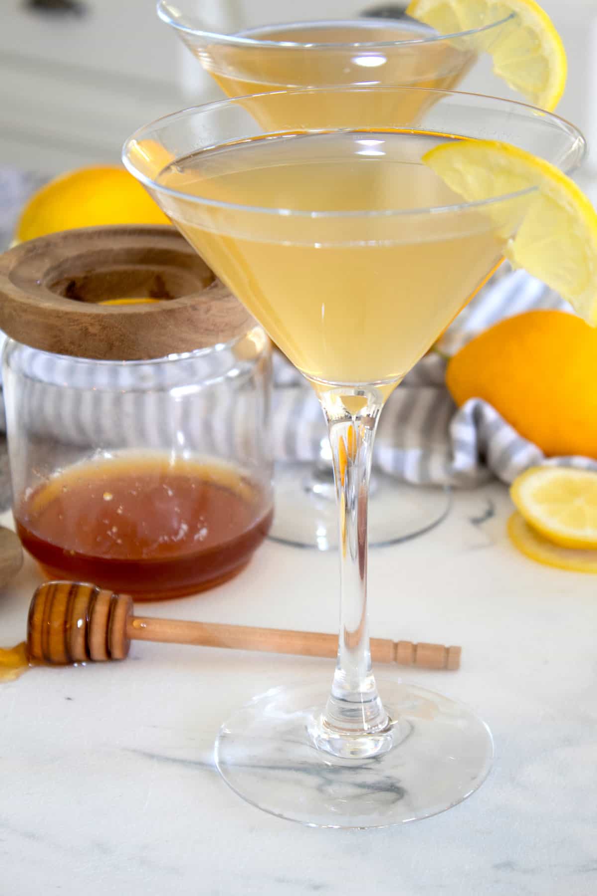 front view of bees knees cocktail