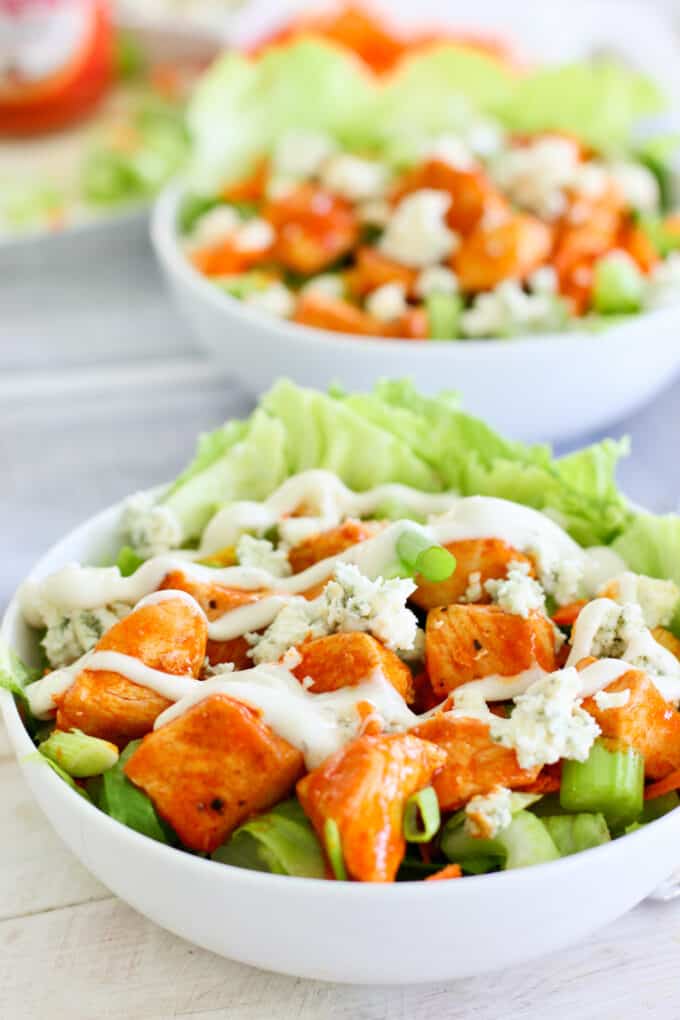 Buffalo Chicken Salad in a bowl