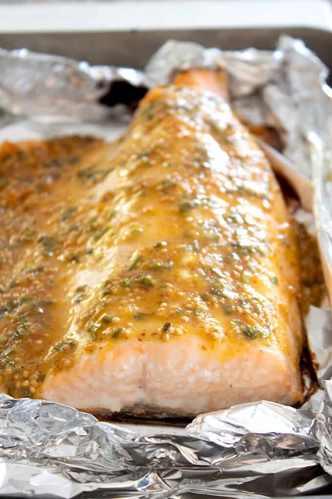 Honey Mustard Salmon - Laughing Spatula
