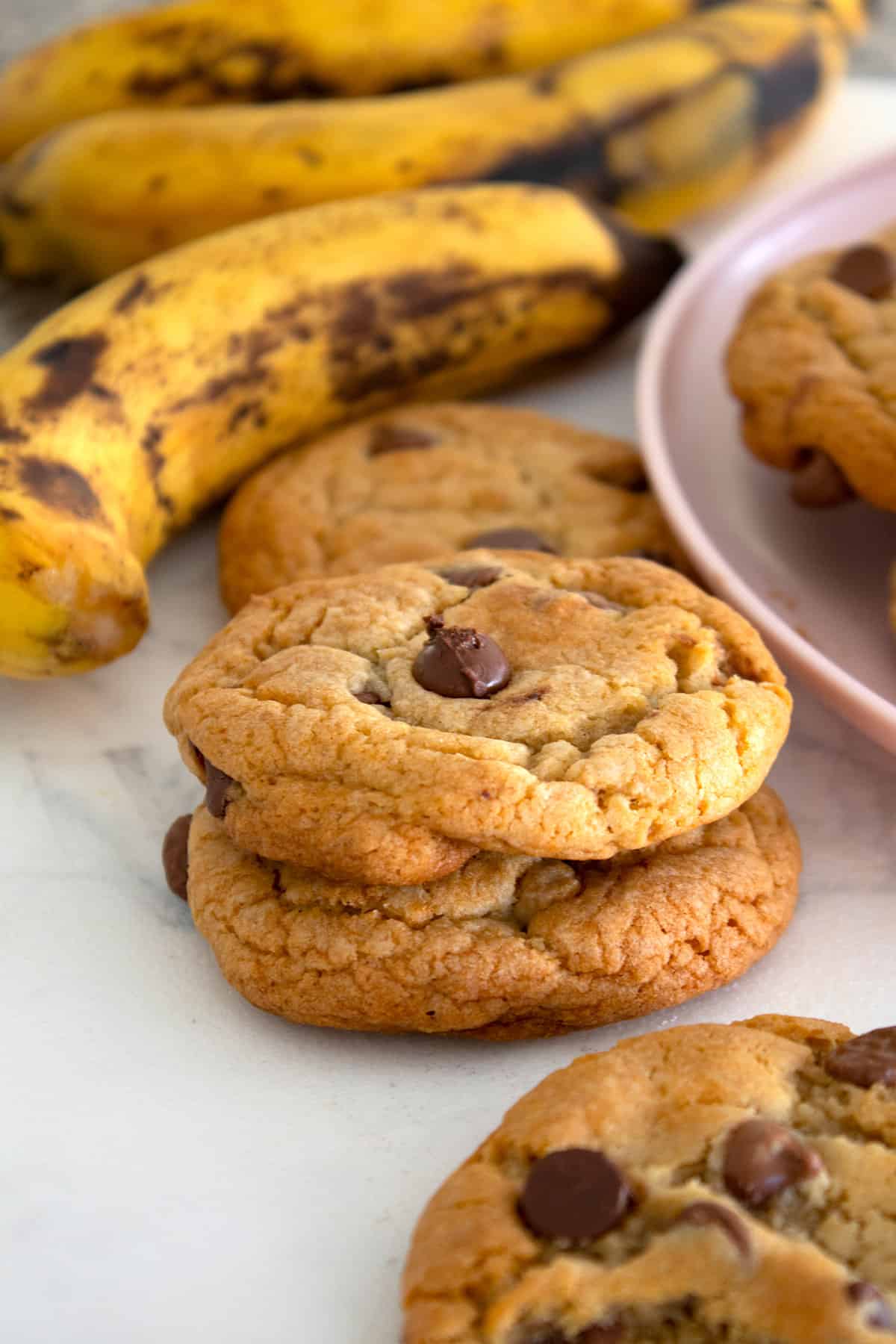 Banana Cookies with Chocolate Chips - Laughing Spatula