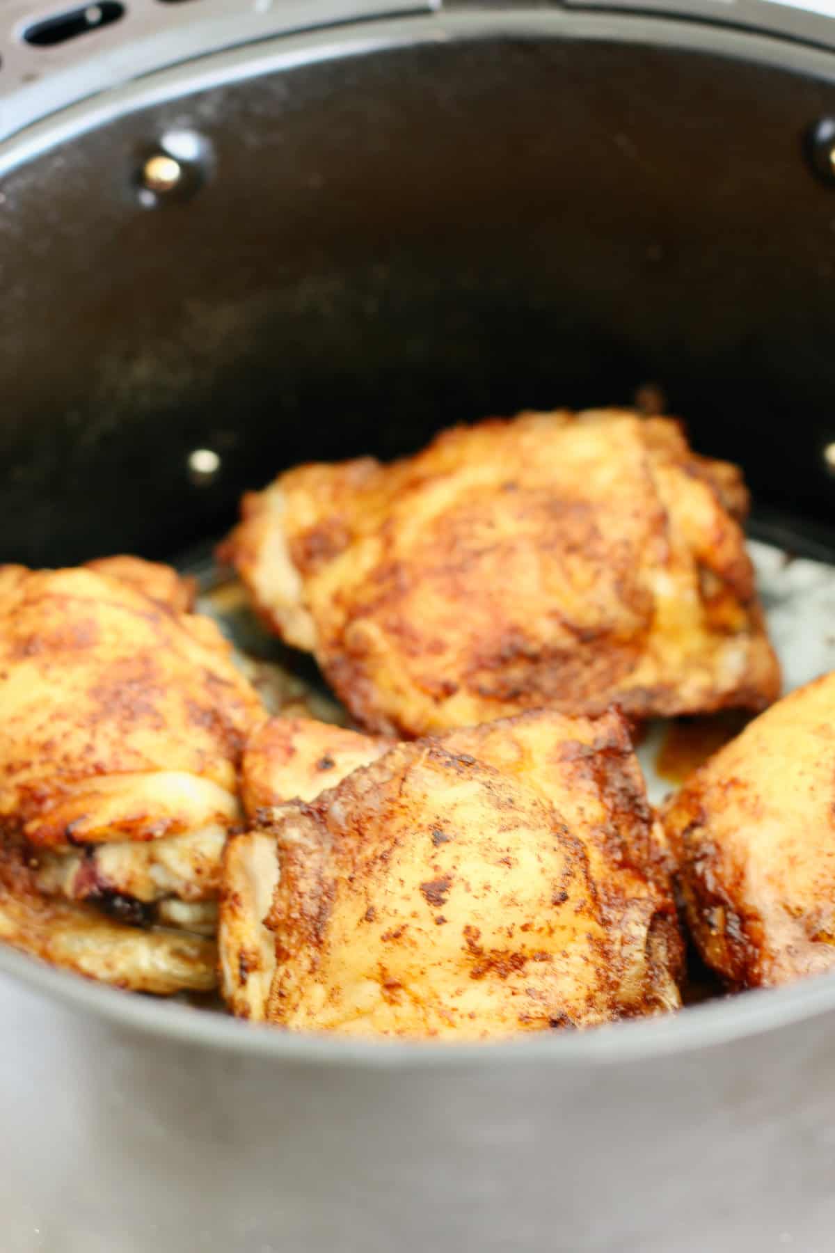 Chicken Thighs in Air Fryer - Laughing Spatula