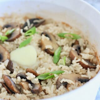 mushroom rice casserole