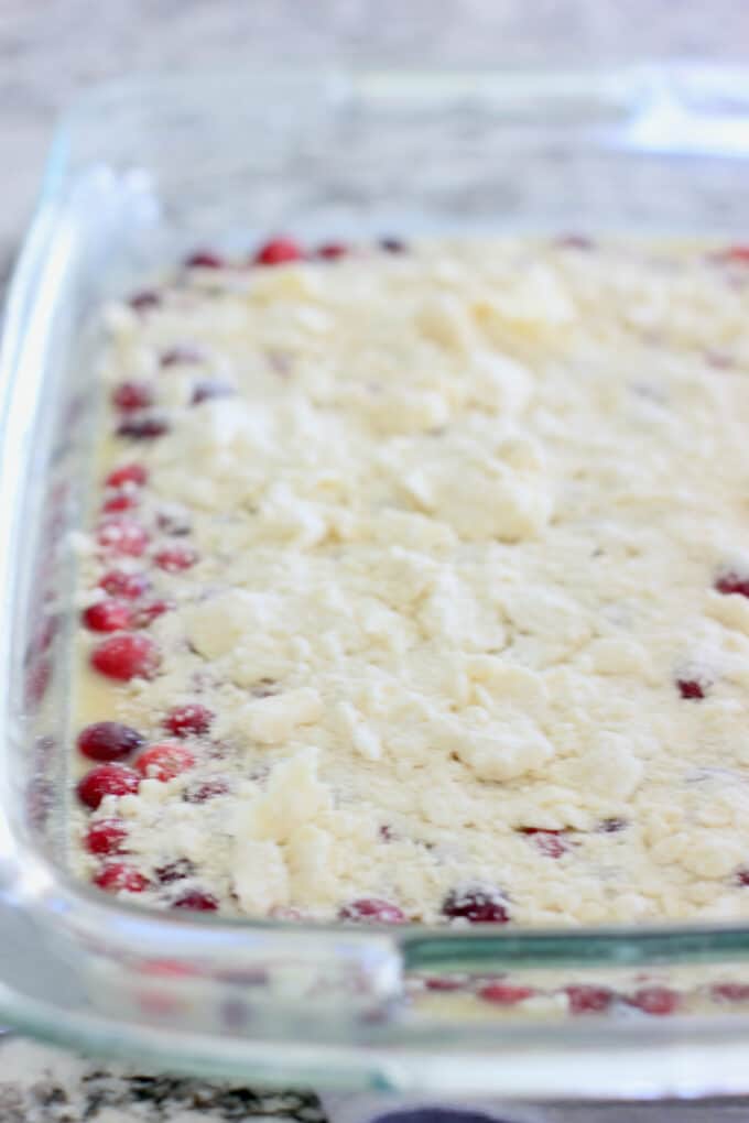 topping cookie bars with crust mixture