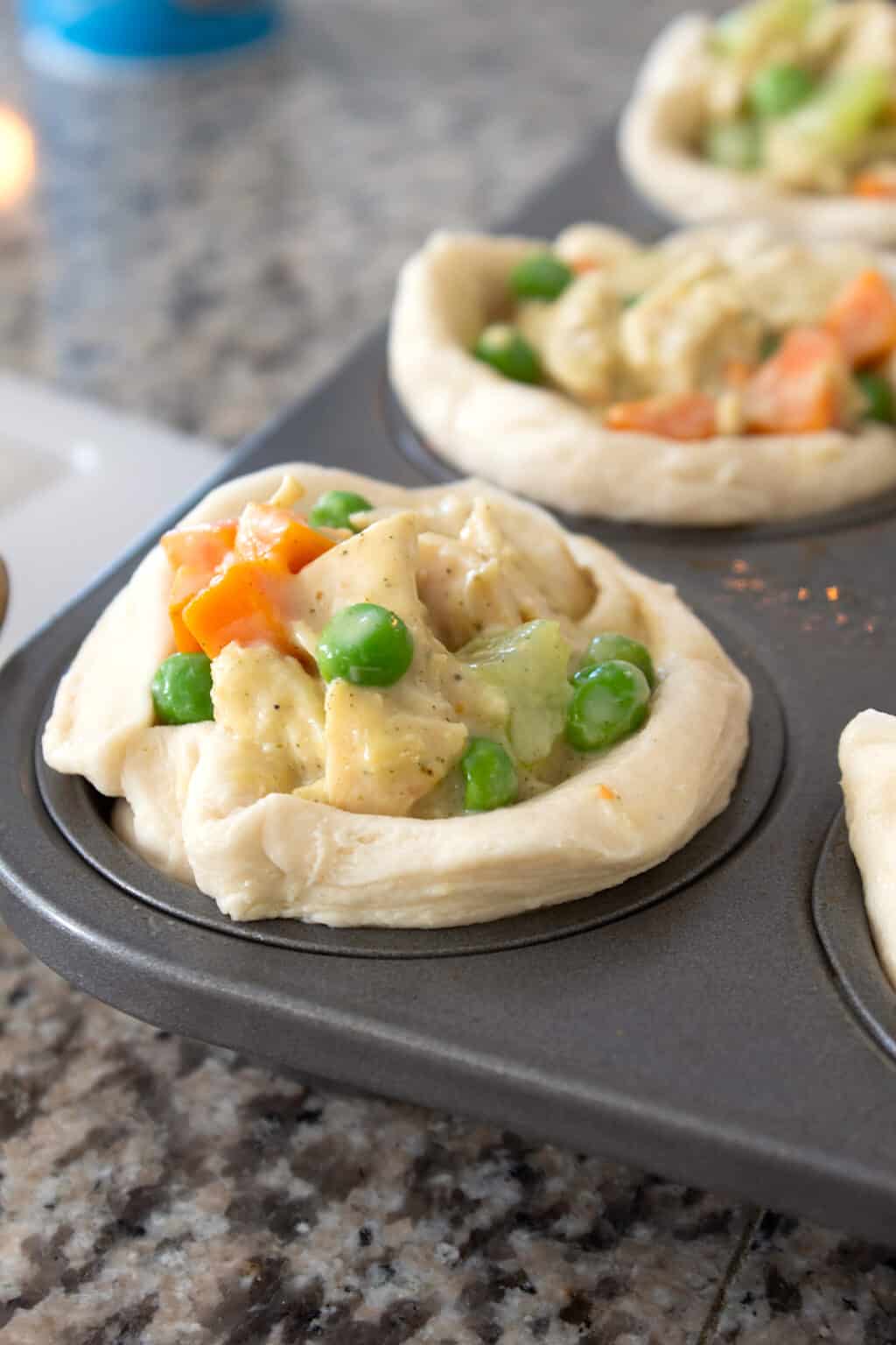 Mini Chicken Pot Pies (made with canned biscuit dough!) Laughing Spatula