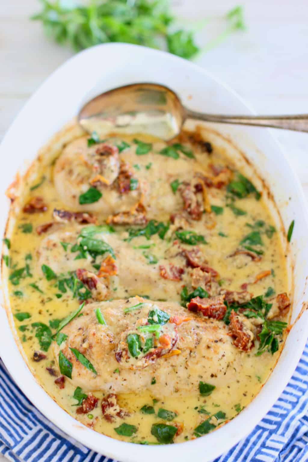 Creamy Chicken Bake - Laughing Spatula