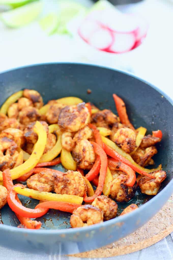 how to saute shrimp and peppers