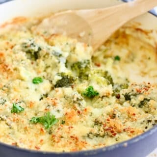 Broccoli Casserole cooked in oven or stovetop