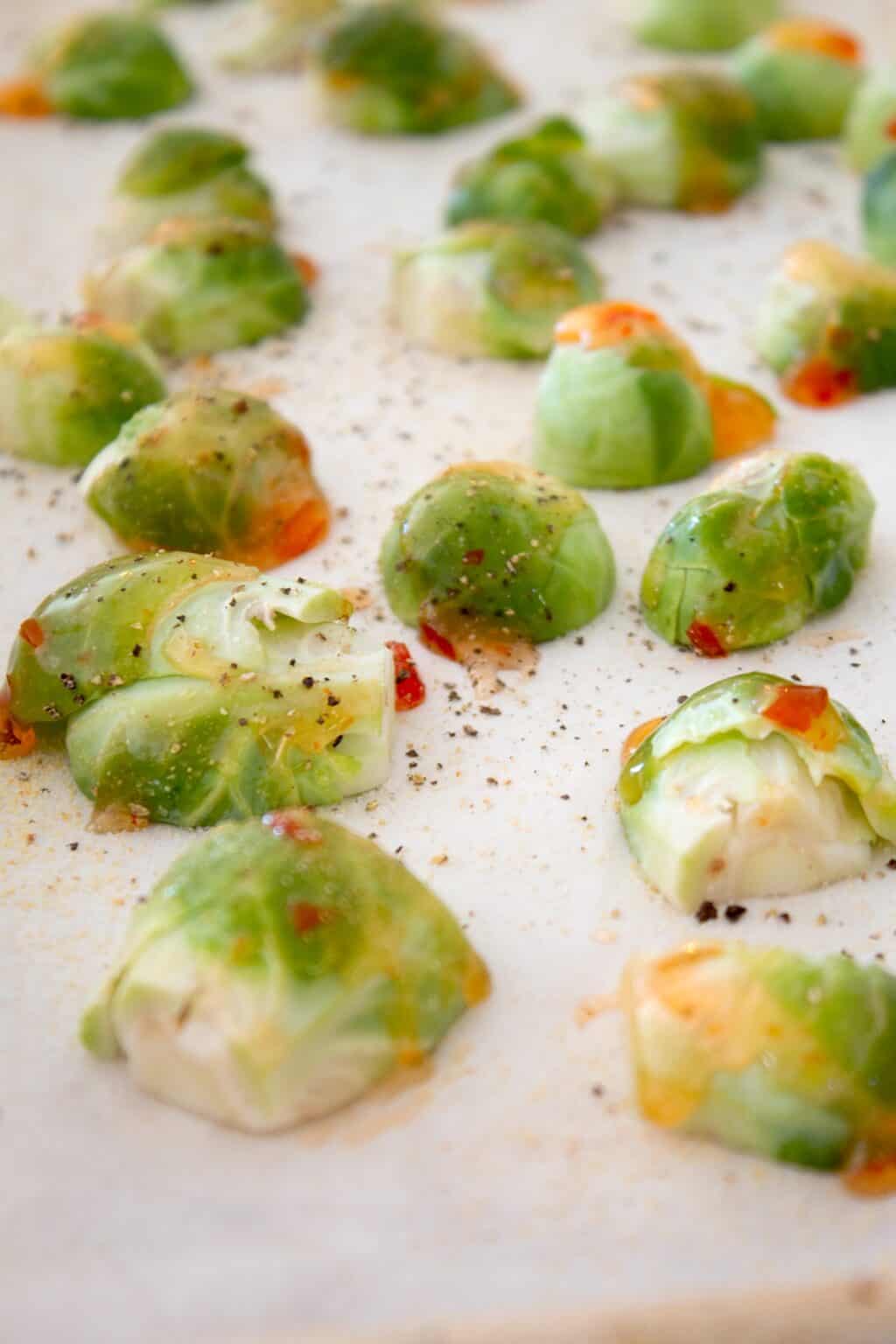 Thai Sweet Chili Brussel Sprouts Laughing Spatula