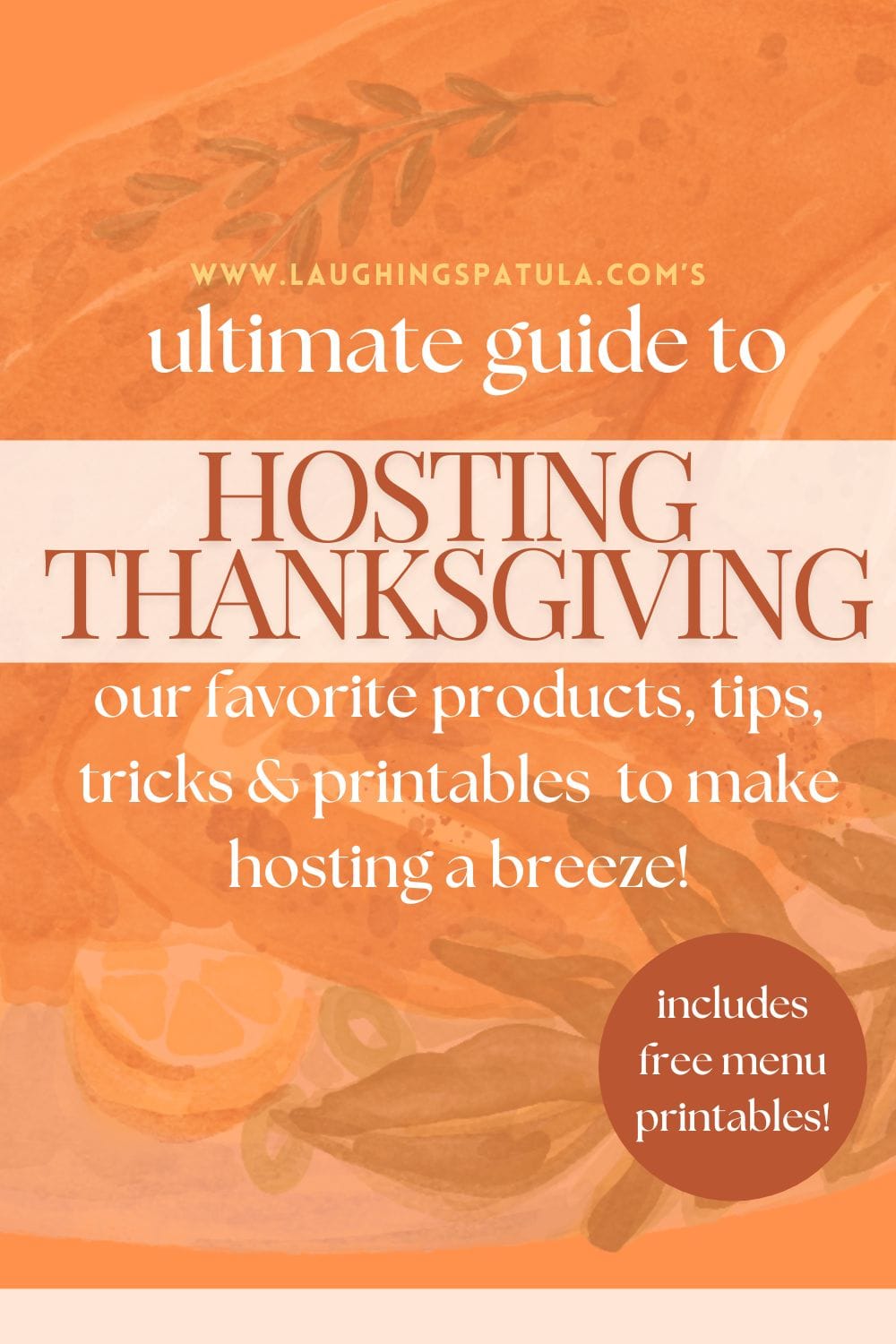 pinterest pin thanksgiving hosting guide