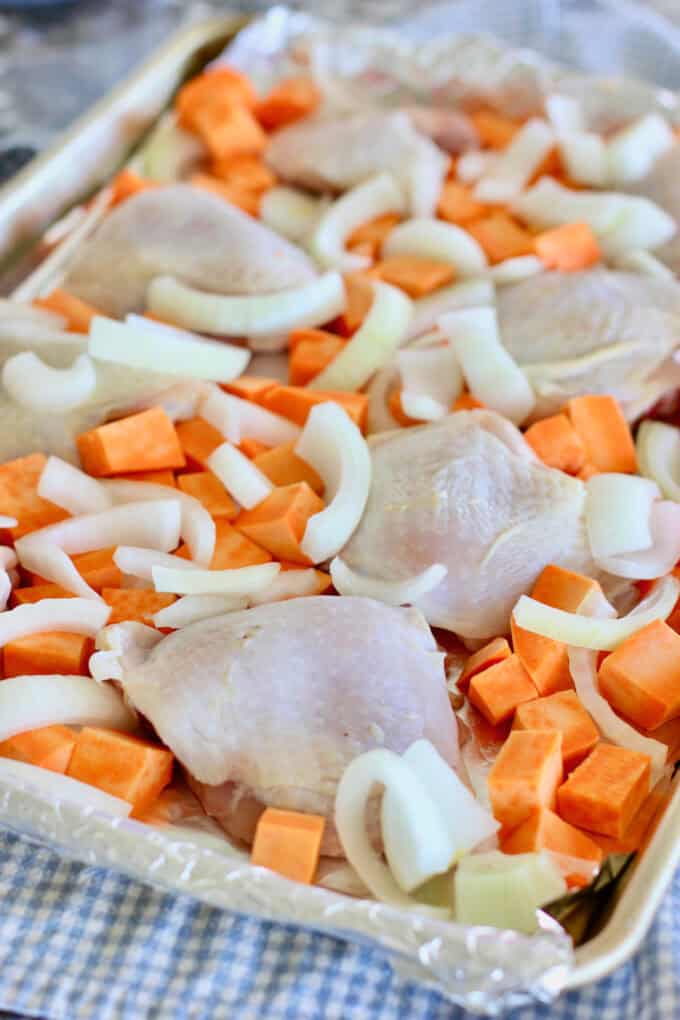 sheet pan chicken and potatoes