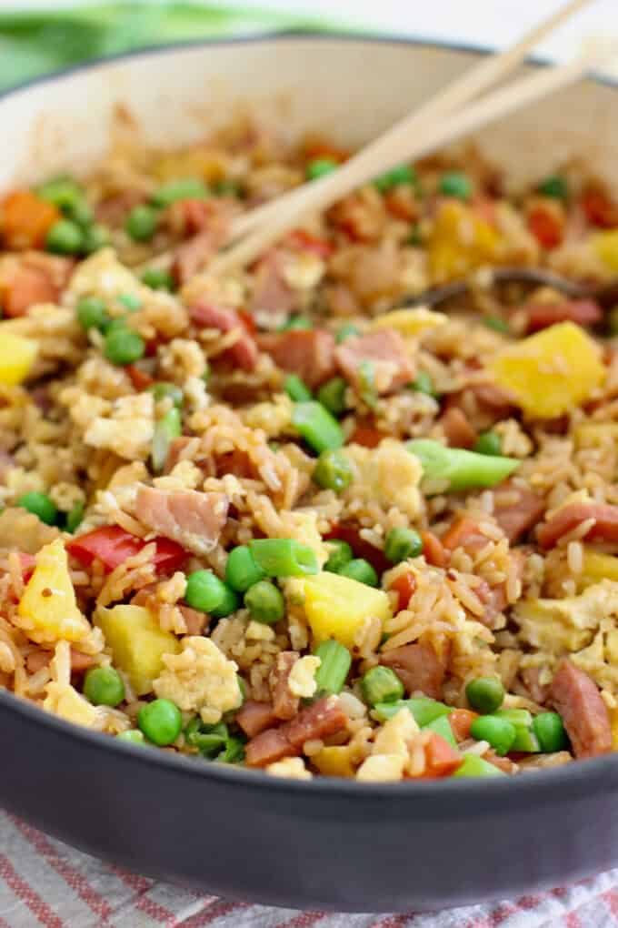 One pan fried rice