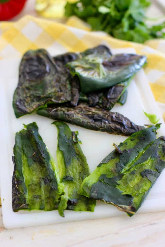 How to roast poblano peppers