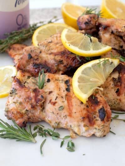 greek yogurt grilled chicken with lemons and herbs