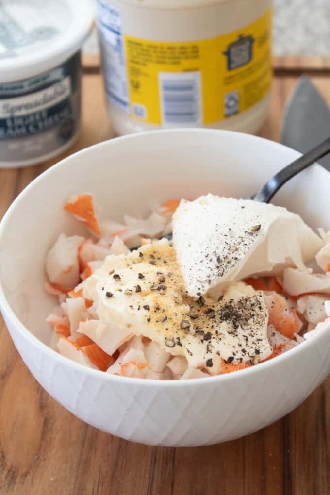 mine crab salad