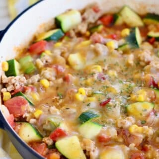 Skillet Chicken and Zucchini