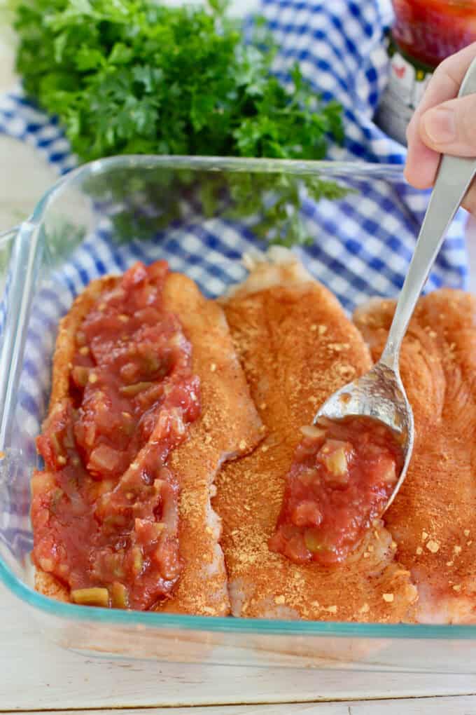ingredients for salsa chicken