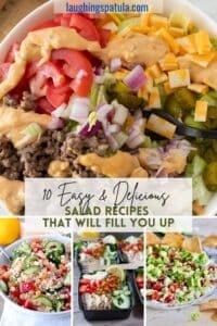 10 filling salads pinterest pin