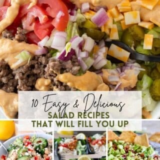 10 filling salads pinterest pin
