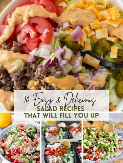 10 filling salads pinterest pin
