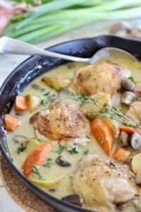 French Chicken Stew cooked in one pan