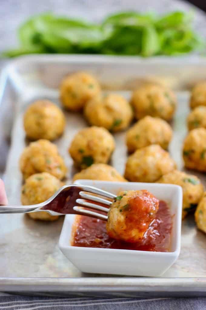 baked chicken meatballs